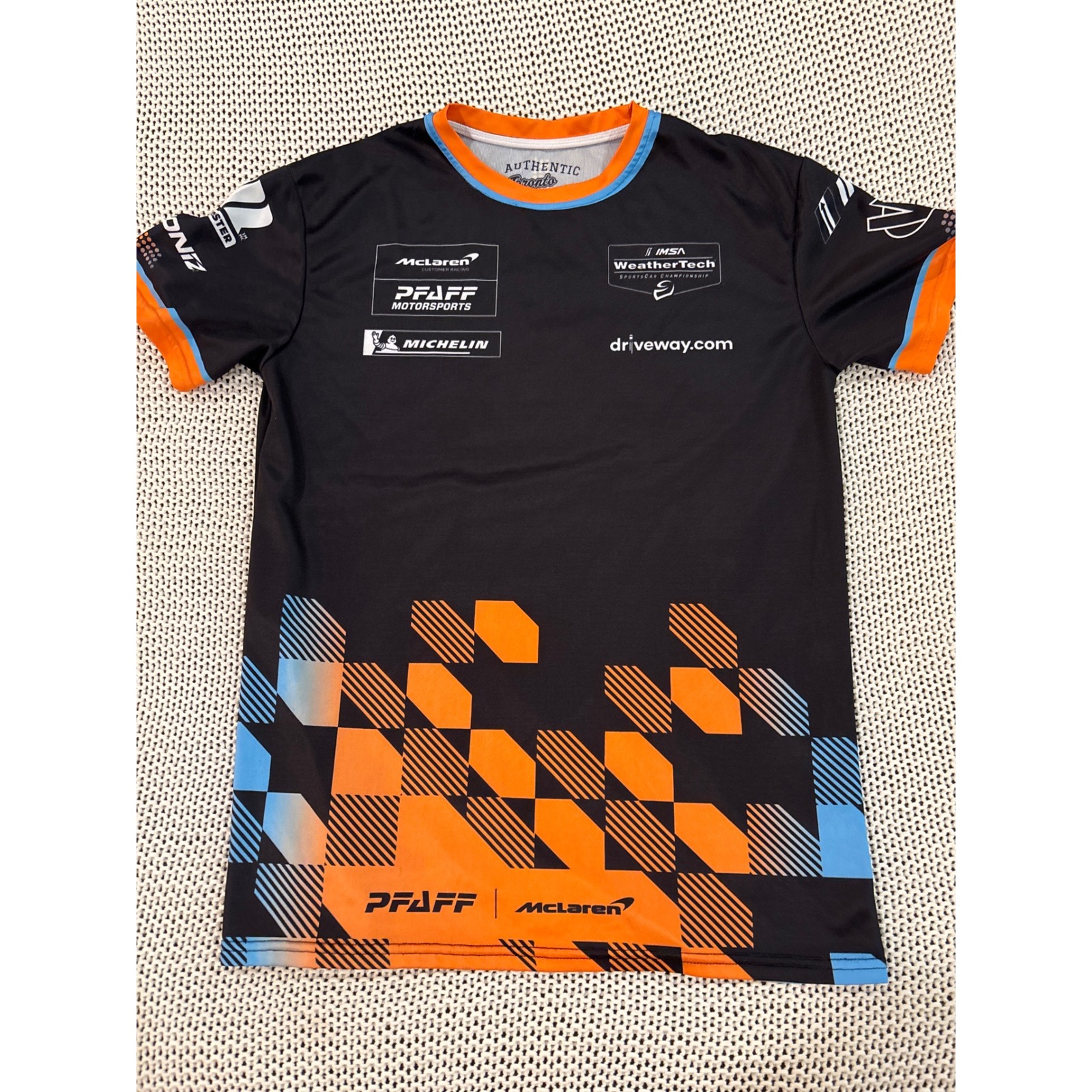 Toronto Motorsports Mclaren Pfaff Racing Jersey Imsa Michelin Motul Black Mens M